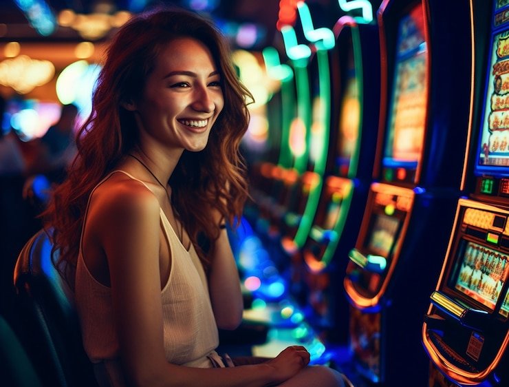 Texas Hold'em Bonus live dealer table on gurita slot mobile showing hole cards and community cards